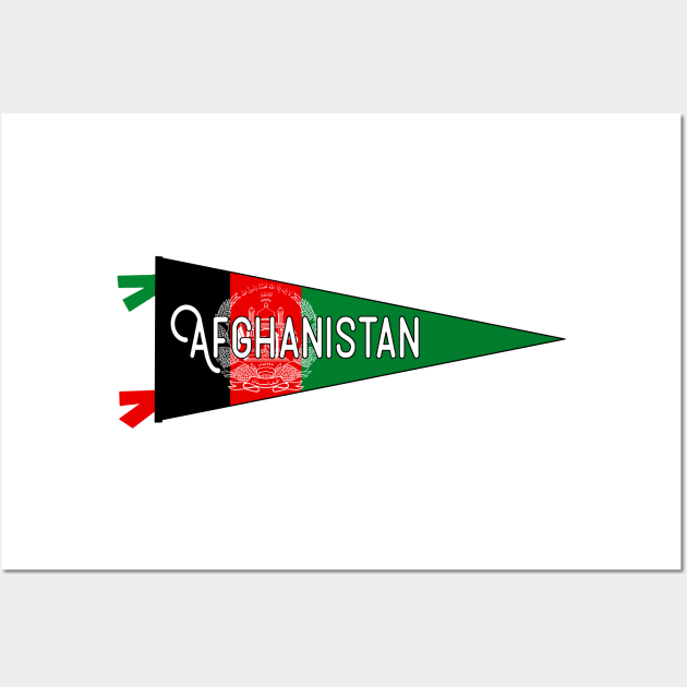 Afghanistan Flag Pennant Wall Art by zsonn